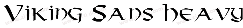 Viking Sans Heavy字体转换